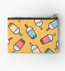 Bubble Tea Pattern Zipper Pouch