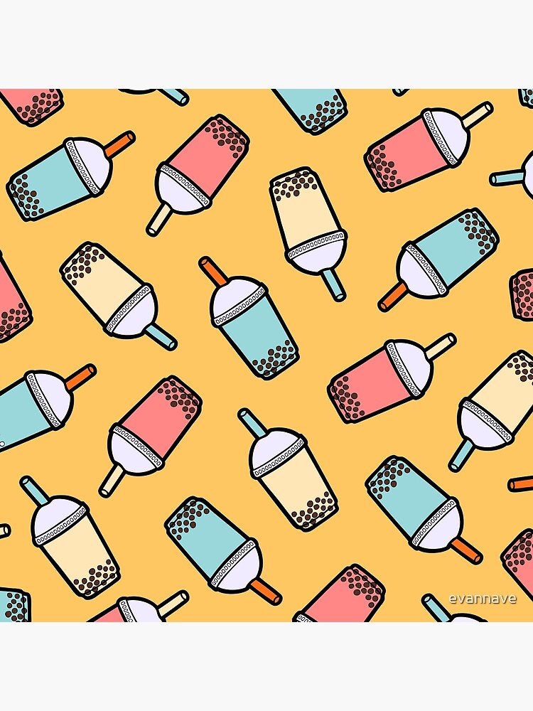 Bubble Tea Pattern by evannave