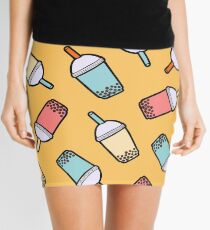 Minifalda Patrón de té de burbuja