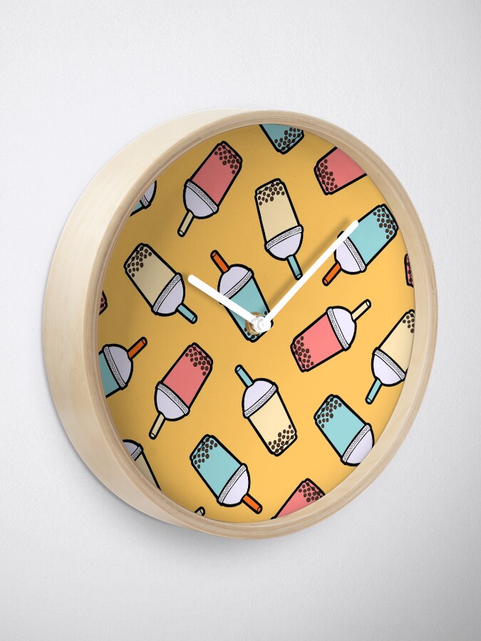 Alternate view of Bubble Tea Pattern Clock