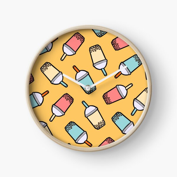 Bubble Tea Pattern Clock