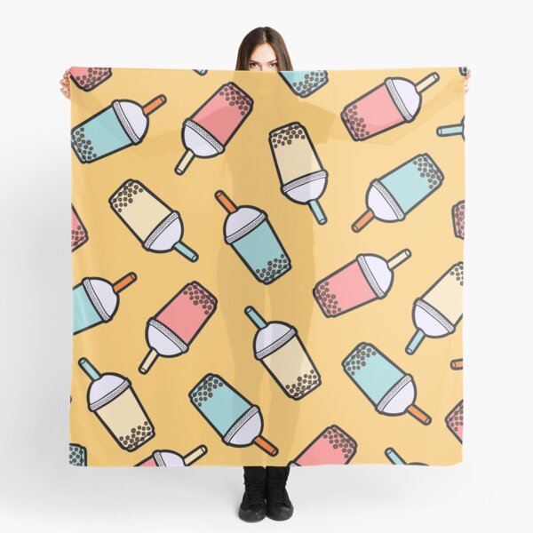 Bubble Tea Pattern Pañuelo