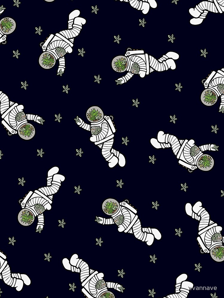 Thumbnail 3 of 3, Scarf, Astro Terrarium Pattern designed and sold by evannave.