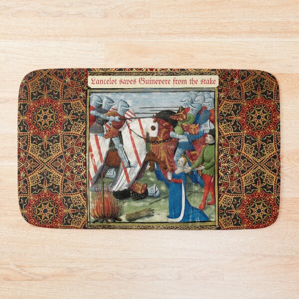 Item preview, Lancelot Saves Guinevere From the Stake, Arthurian Legends Medieval Miniature designed and sold by BulganLumini.