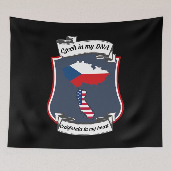 Item preview, Czech republic in my DNA, California in my heart Heritage designed and sold by Tony ⭐⭐⭐⭐⭐.