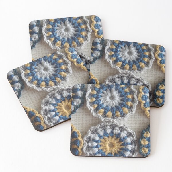 Item preview, crocheted wool mandala // designed and sold by Lillrose.
