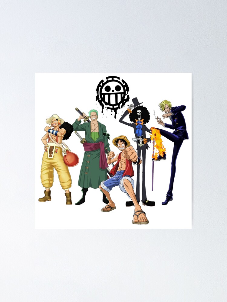 one piece characters Poster for Sale by MEDesign4