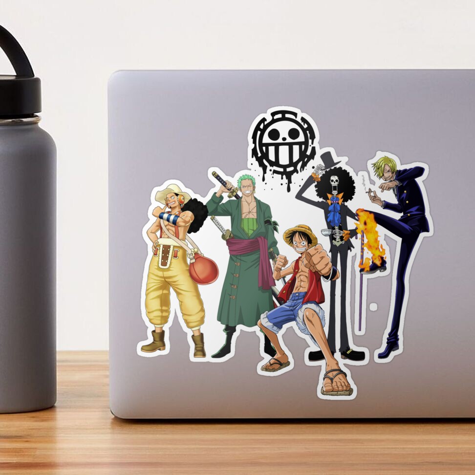 one piece characters Sticker for Sale by MEDesign4