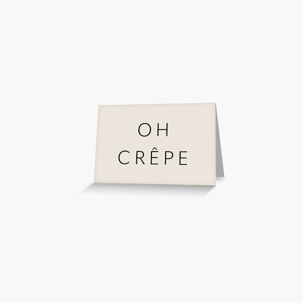 Vista previa del artículo con la obra «OH CREPÉ», diseñado y vendido por emeraldseason.