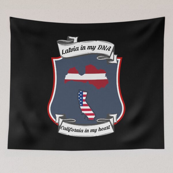 Item preview, Latvia in my DNA, California in my heart Heritage designed and sold by Tony ⭐⭐⭐⭐⭐.