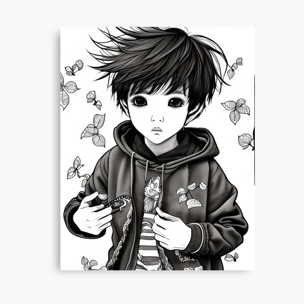 Sad Anime Boy Canvas Prints for Sale