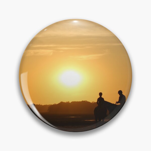 Item preview, Sunset On Horseback At Duxbury Beach - Duxbury MA designed and sold by SouthShorePics.