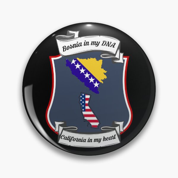 Item preview, Bosnia in my DNA, California in my heart Heritage designed and sold by Tony ⭐⭐⭐⭐⭐.