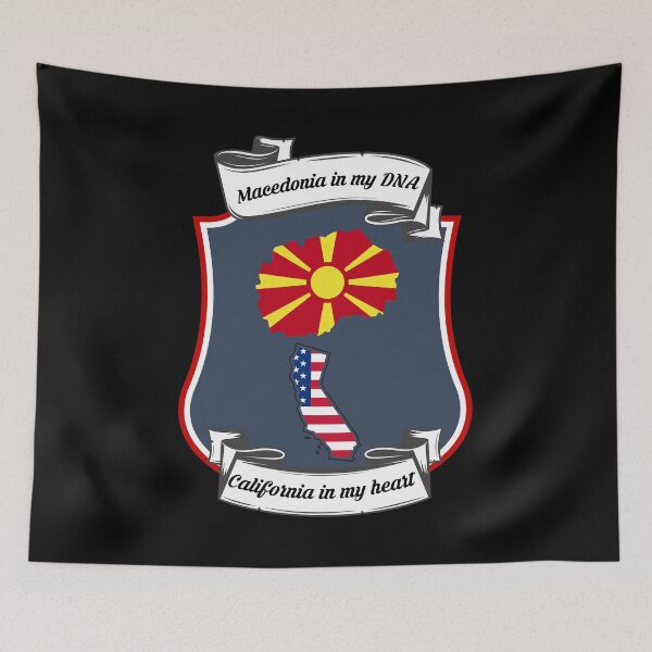 Item preview, Macedonia in my DNA, California in my heart Heritage designed and sold by Tony ⭐⭐⭐⭐⭐.