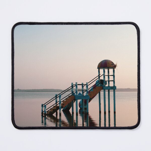 Item preview, lost place A forgotten old children's slide by a lake. designed and sold by U-WESTDESIGN.