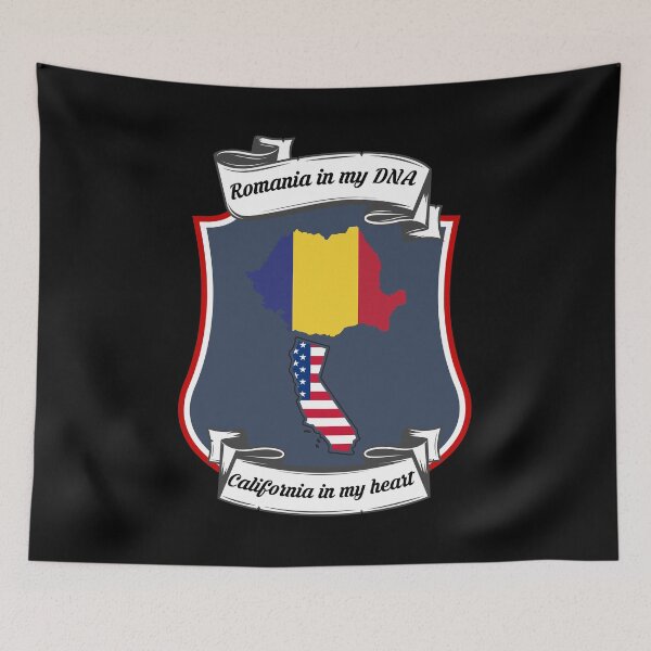 Item preview, Romania in my DNA, California in my heart Heritage designed and sold by Tony ⭐⭐⭐⭐⭐.