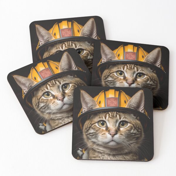 Item preview, Firefighter cat designed and sold by jordygraph.