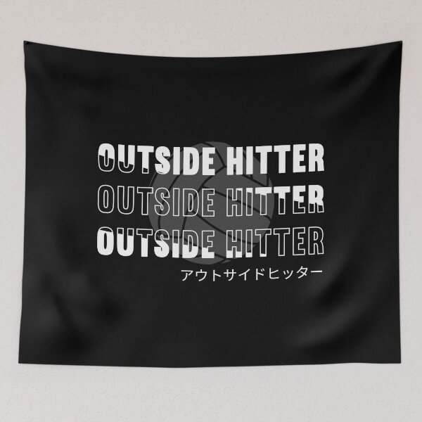 Item preview, Japanese Volleyball Outside Hitter Typography designed and sold by SnazzyStyles.