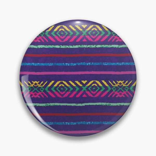 Item preview, Aztec print mexican fabric vibrant blue south west style designed and sold by T-Mex.