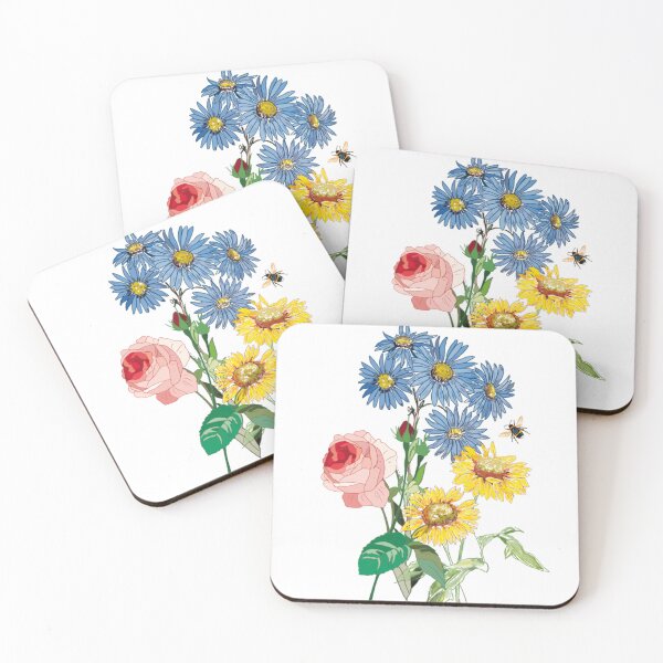 Item preview, Bee- utiful flowers designed and sold by Leatextileart.