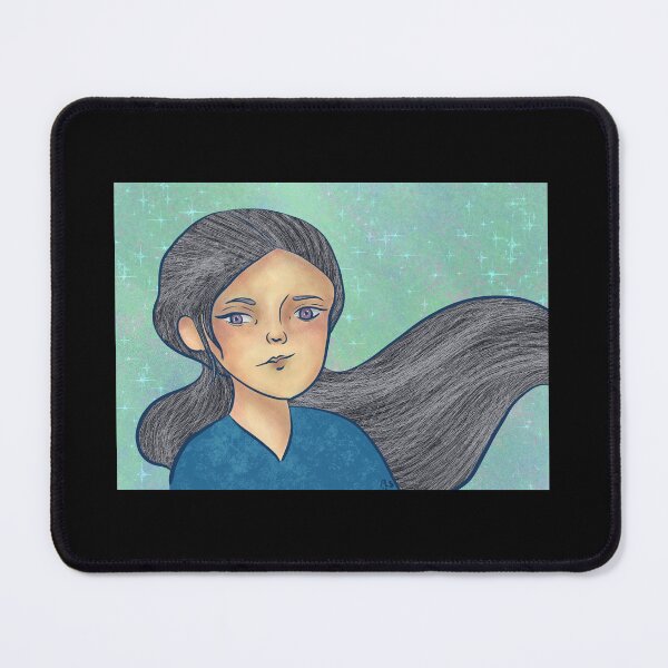 Item preview, Celestial Girl Space Art Portrait designed and sold by Thedisc0panda.