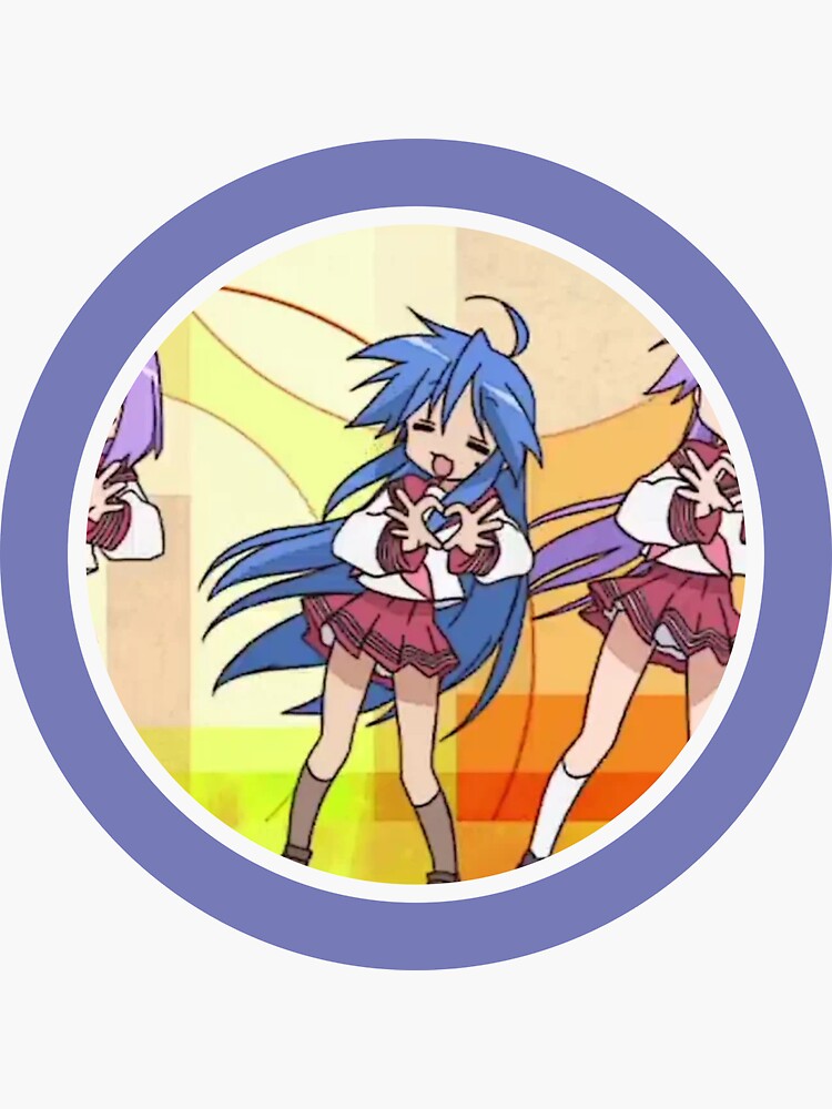 Konata Izumi Lucky Star Anime 001 Sticker For Sale By Moonada Redbubble