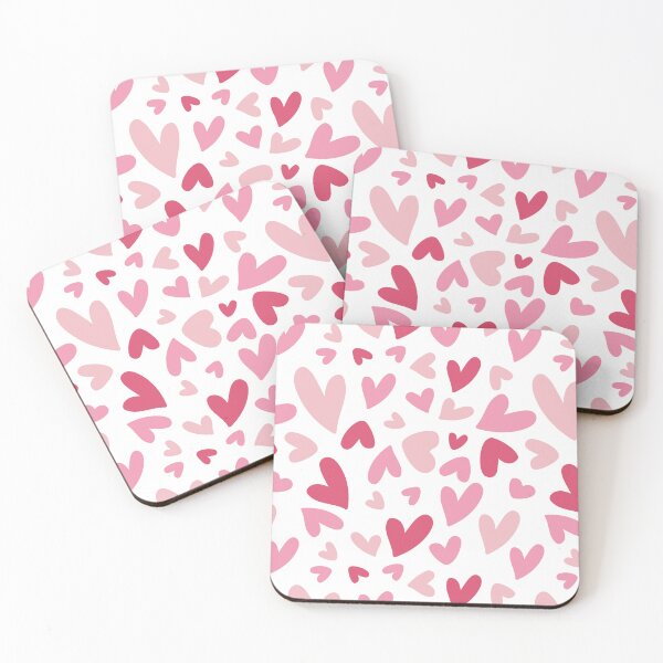 Item preview, Valentines PInk Hearts Pattern designed and sold by DebbisPalette.