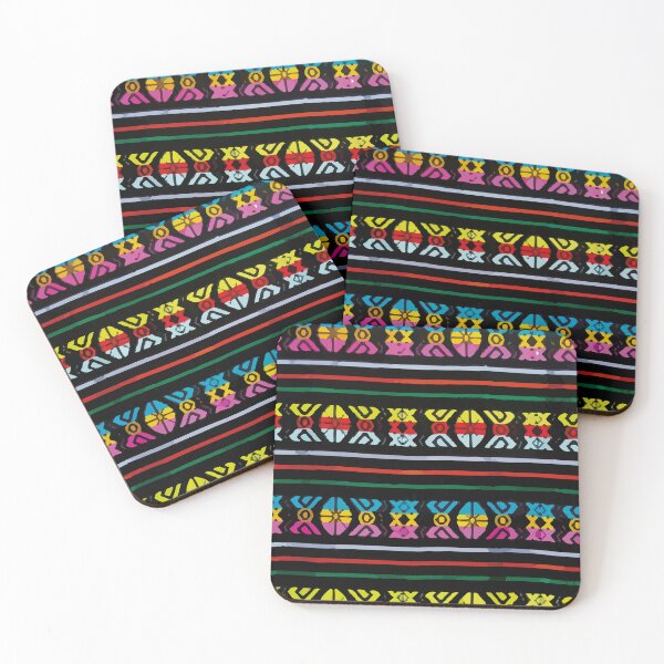 Item preview, Vibrant colors authentic mexican fabric serape aztec print designed and sold by T-Mex.