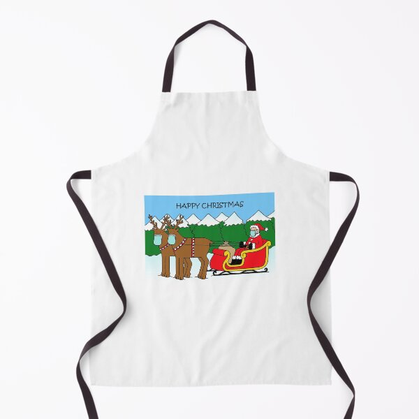 Item preview, Coronavirus Father Christmas and Reindeers Happy Christmas designed and sold by KateTaylor.