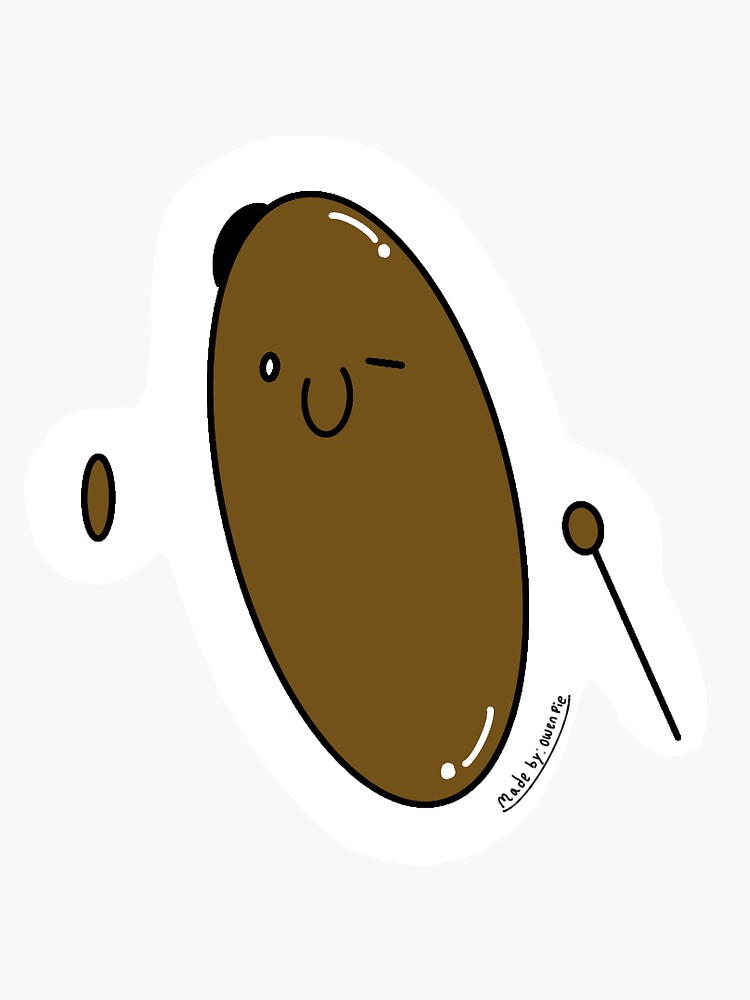 Emotional Support Potato #3 Sticker by a-lazybee