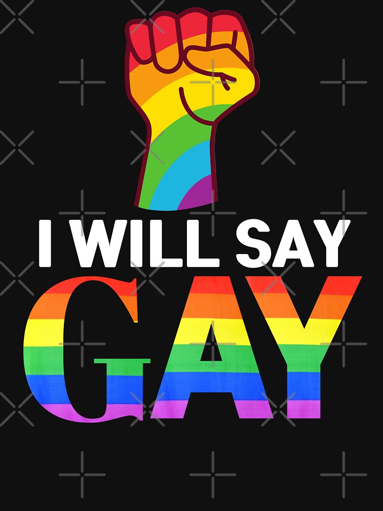 I Will Say Gay Florida Lgbtq Pride Flag Lgbtqia Gay Support T Shirt For Sale By Nocapbro 6662