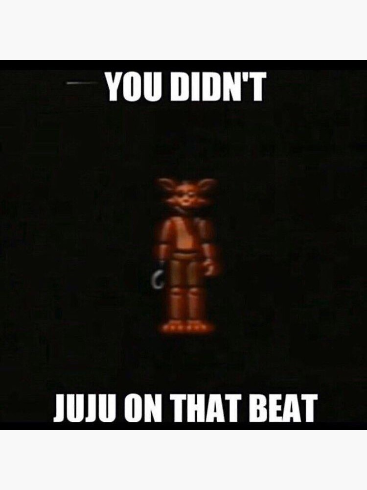 "You didn’t juju on that beat" Sticker for Sale by sanrioweirdo45