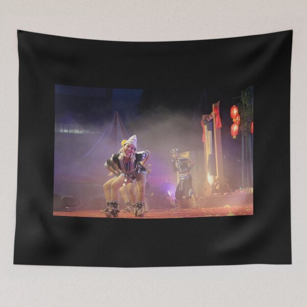 Item preview, Young Asian girl dance performer on stage 2 designed and sold by kall3bu.