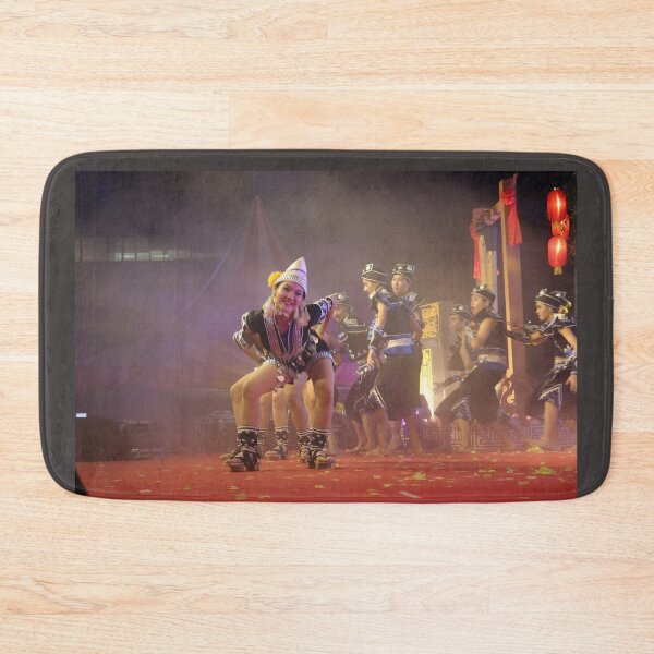 Item preview, Young Asian girl dance performer on stage 3 designed and sold by kall3bu.