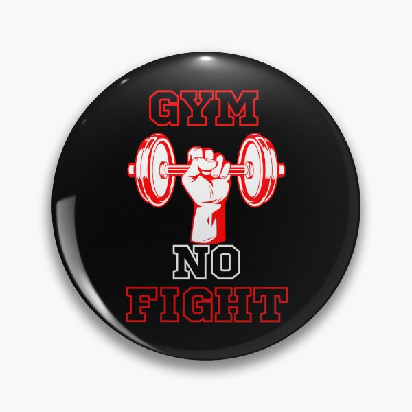 Item preview, Red Gym No Fight - Fitness Quotes designed and sold by natig-art-shop.