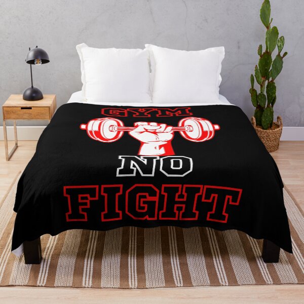 Item preview, Red Gym No Fight - Fitness Quotes designed and sold by natig-art-shop.