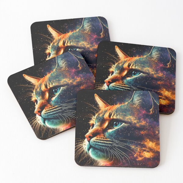 Item preview, Space cat puzzle. Cat in space. Space kitten. Up to 1000 pieces puzzle. designed and sold by ColorfulAnimals.