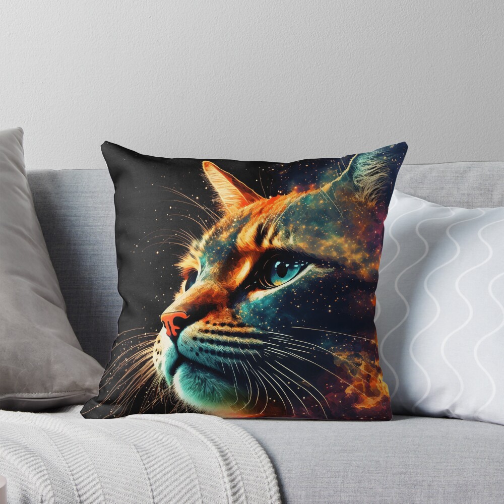 Item preview, Throw Pillow designed and sold by ColorfulAnimals.