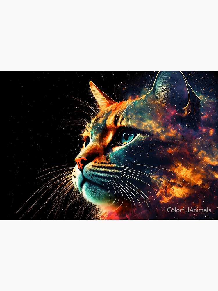 Thumbnail 2 of 2, Jigsaw Puzzle, Space cat puzzle. Cat in space. Space kitten. Up to 1000 pieces puzzle. designed and sold by ColorfulAnimals.