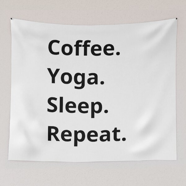Item preview, Coffee Yoga Sleep Repeat designed and sold by RoaaMagic.