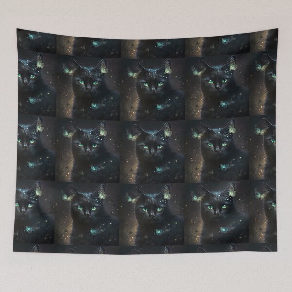 Item preview, Moon The Black Fairy Cat 5 designed and sold by idreamaboutcats.