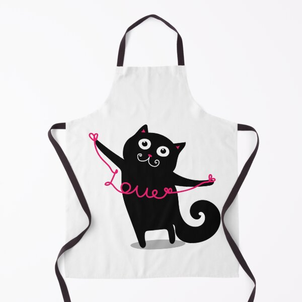 Item preview, Cute black kitten saying love designed and sold by Denisse diseno.