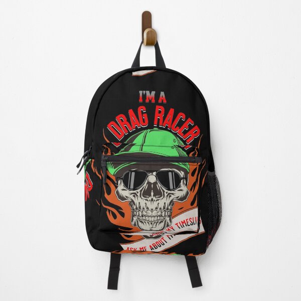 Item preview, I'm A Drag Racer Ask Me About My Timeslip Skull Sunglasses Fire Racing Racetrack Funny designed and sold by CarantinedChaos.