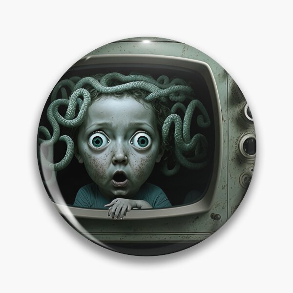 Artikelvorschau, Weird scary creature coming out of the tv entworfen und verkauft von mrlongfield.