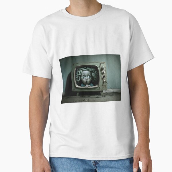 Item preview, Weird scary creature coming out of the tv designed and sold by mrlongfield.