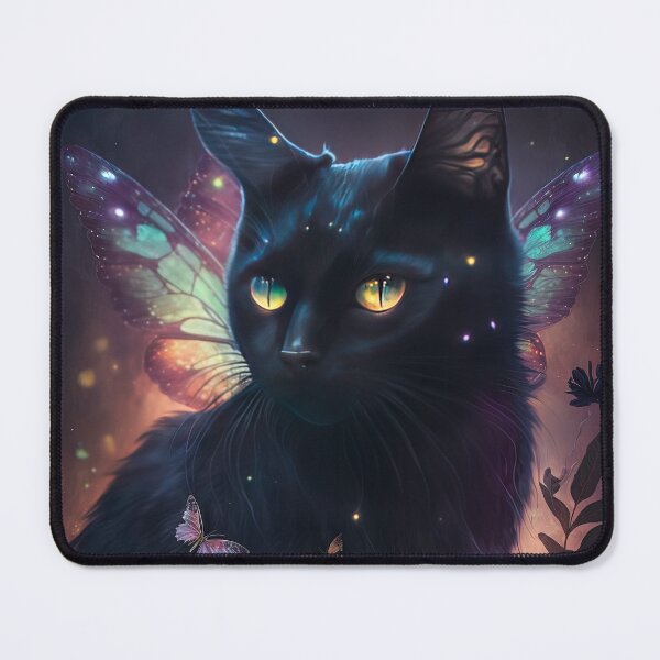 Item preview, Moon The Black Fairy Cat 7 designed and sold by idreamaboutcats.