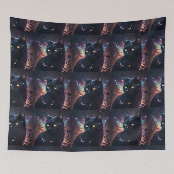 Item preview, Moon The Black Fairy Cat 7 designed and sold by idreamaboutcats.