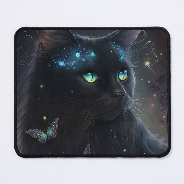 Item preview, Moon The Black Fairy Cat 8 designed and sold by idreamaboutcats.