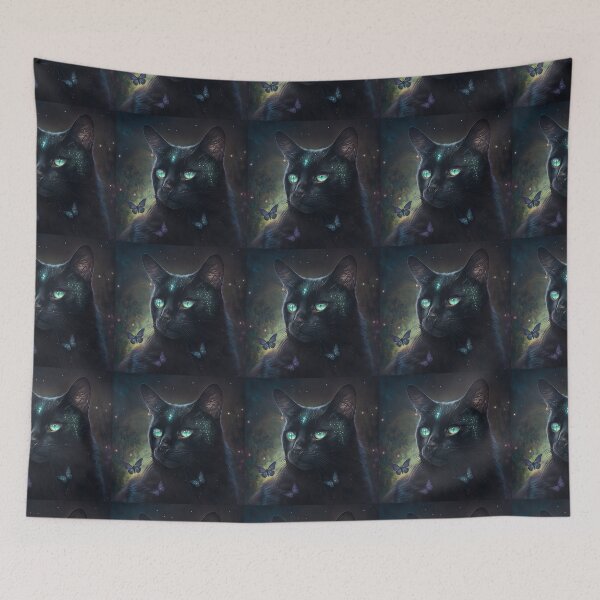 Item preview, Moon The Black Fairy Cat 10 designed and sold by idreamaboutcats.