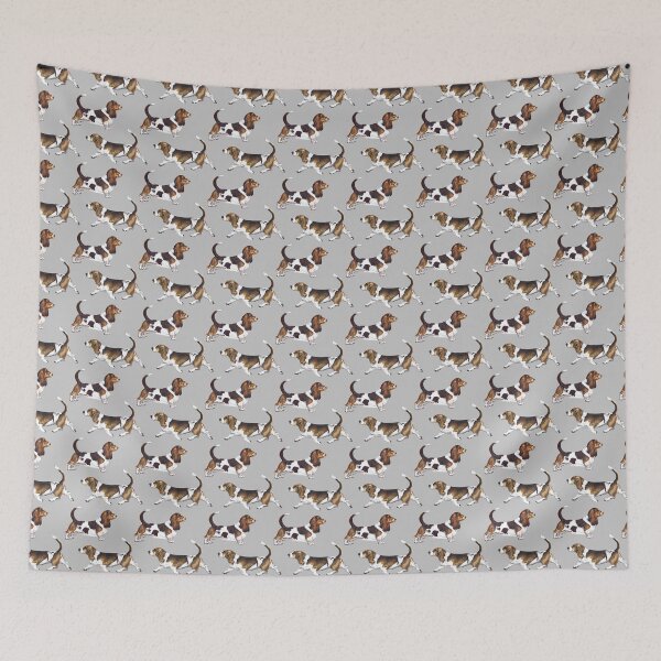Item preview, Basset Hound - Repeat Pattern designed and sold by Amber Westwood.